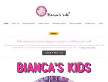 Tablet Screenshot of biancaskids.org